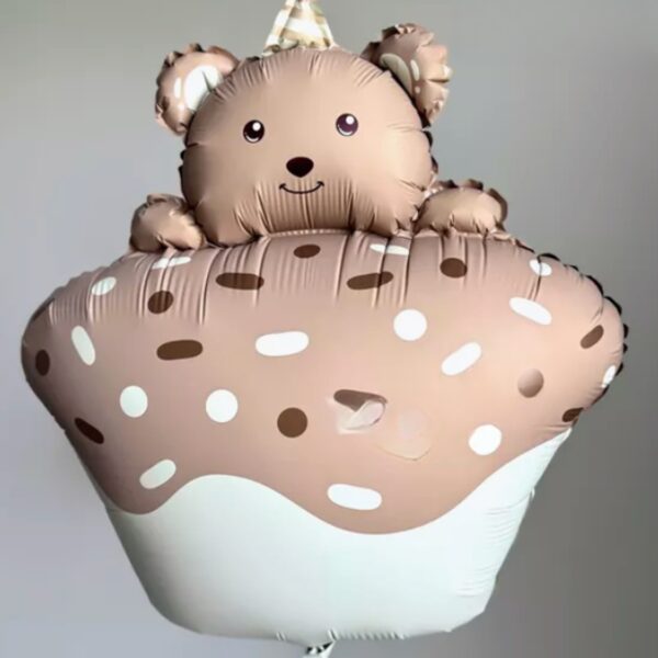 Кексик с мишкой коричневый 52x72 см, 6 евро