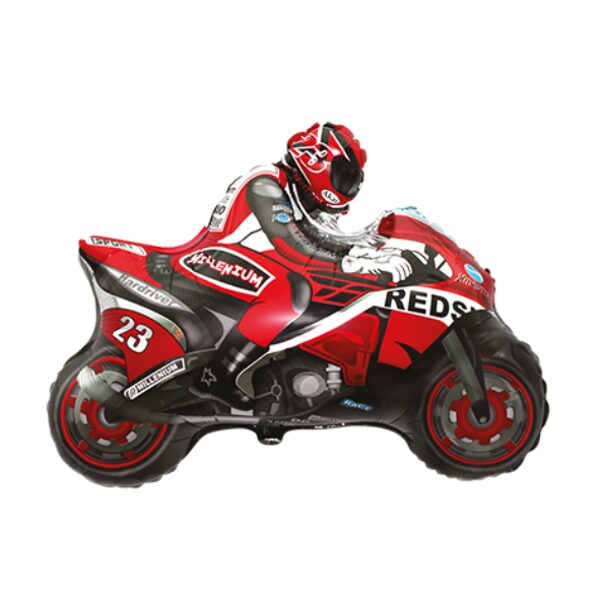 Motocikls sarkans 84x66 cm, 10 eiro