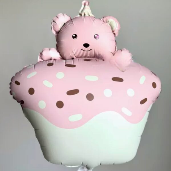 Keksiņš ar lācīti rozā 52x72 cm, 6 eiro