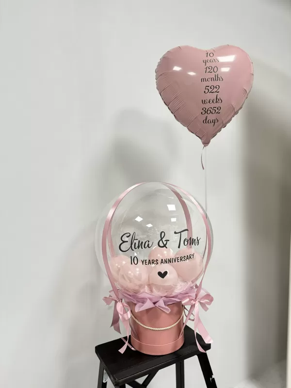 Balonbox ar personalizētu novēlējumu, sākot no 25 eiro