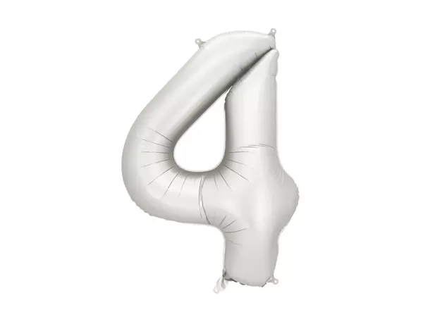 Gaiši pelēks cipars 4 - 86 cm, 12 eiro